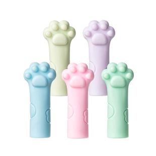 猫爪橡皮擦铅笔帽笔套铅笔头保护套可爱加长延长器接笔器三角洞洞笔盖小学生一年级高颜值可爱卡通儿童初学者