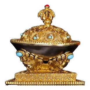 藏传密宗佛前黄铜托巴碗民族法器慧宝拖巴供碗摆件家用祭拜供佛杯