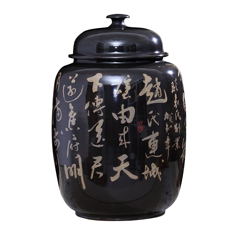 李正龙书法亮光30饼大紫陶茶缸