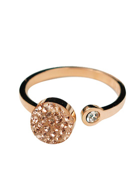 钛钢旋转食指环戒指女insins潮