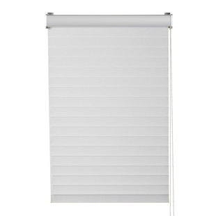 全遮光香格里拉电动免打孔卷拉式卷帘卫生间阳台客厅柔纱百叶窗帘