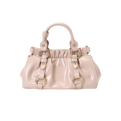 南风Chio2nd纷香蔷薇褶皱手提包