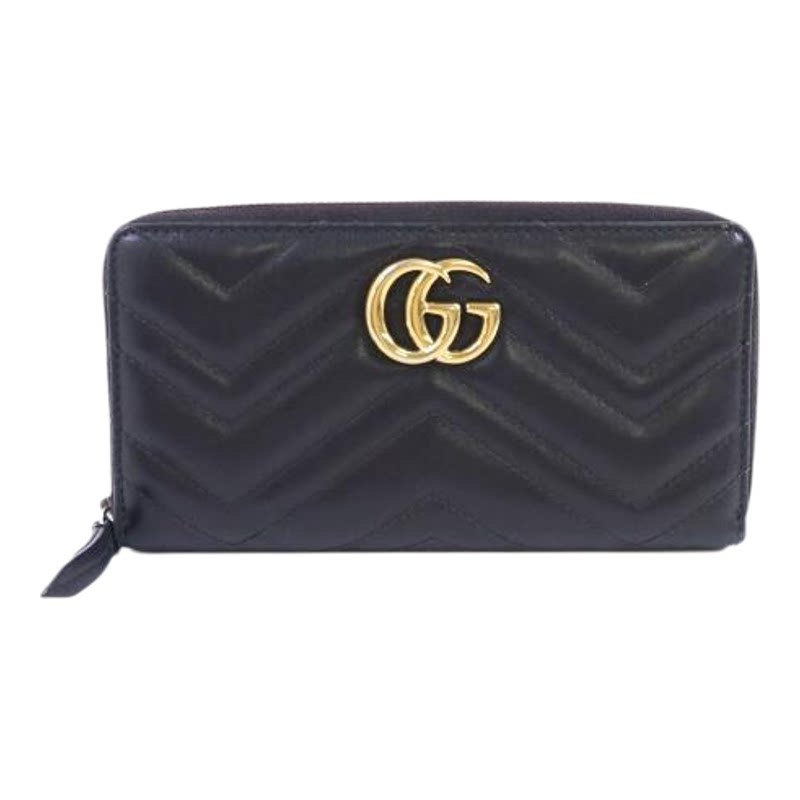 中古Gucci古驰长钱包メンズ牛皮