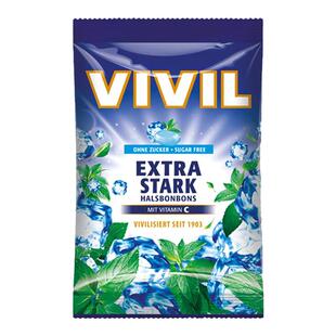 德国vivil无糖薄荷糖强劲10级劲爽清凉开车提神犯困换季嗓子不适
