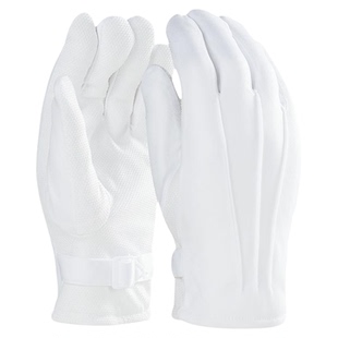 者也冬季背三筋加绒加厚白手套礼仪舞蹈表演保安物业酒店保暖防寒