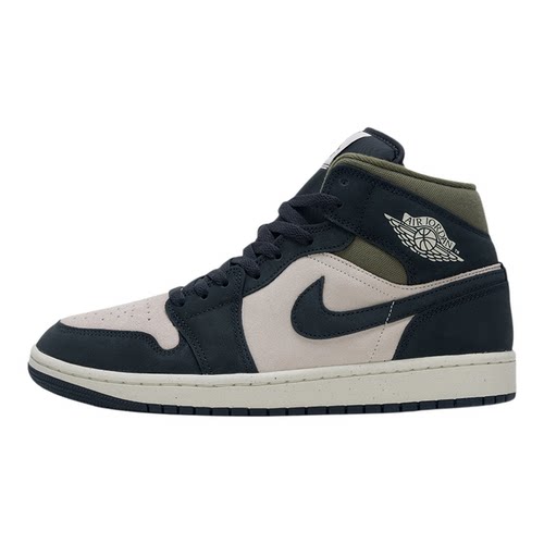Nike耐克男鞋2025冬JORDAN AJ1翻毛皮复古撞色高帮板鞋HV4091-102