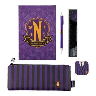 正版Wednesday星期三亚当斯周边奈弗莫尔学院笔记本文具盒笔袋套