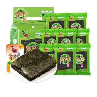 喜之郎美好时光经典原味海苔片袋装即食儿童零食寿司拌饭速食紫菜