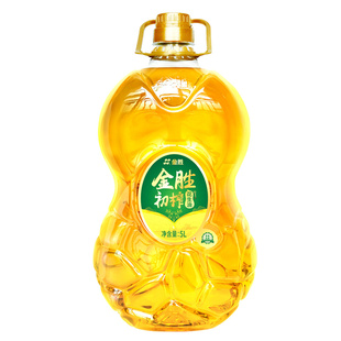 金胜初榨花生油5L食用油桶装家用