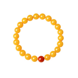 宫里上新琥珀手串天然蜜蜡手链女款正品鸡油黄官方旗舰店生日礼物