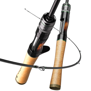 创威精灵微物路亚竿ul调超软弹射直柄枪柄溪流钓鱼竿鱼杆马口竿