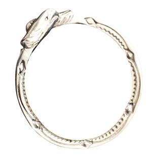 一休高桥吾郎风格 鹫见太郎TW 925 纯银双鹰头 藤草 戒指 指环