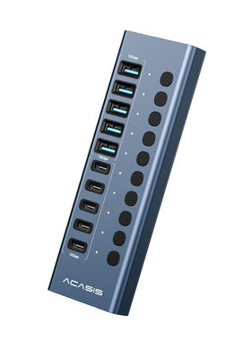 Acasis双口USB3.2扩展器独立供电
