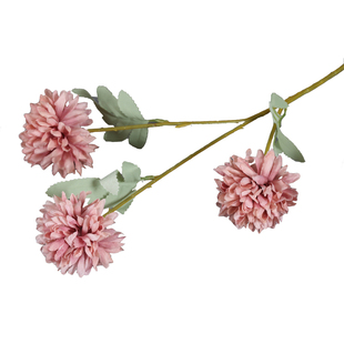 婚庆仿真花球菊3头乒乓菊红色婚礼堂布置装饰花路引插花造景花材