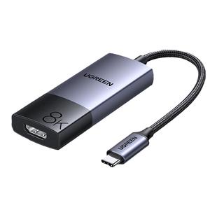 绿联typec转hdmi2.1转接头8K高清转换器口连接显示器电视投影仪同屏线适用Macmini华为苹果17笔记本电脑平板