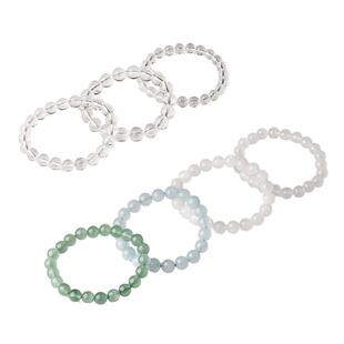 周六福天然水晶手链紫水晶手串绿幽灵超七招财玛瑙玉髓女神节礼物