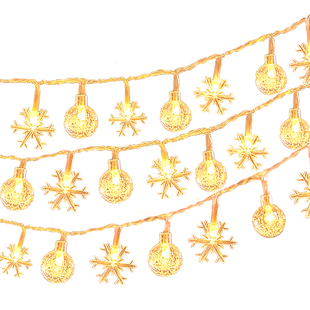 太阳能灯串户外露营天幕帐篷庭院花园别墅景观装饰挂树彩灯满天星