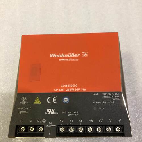 溢价-魏德米勒开关电源CP SNT 250W 24V 10