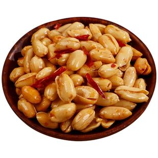 麻辣花生米脱油花生米香酥零食原味香辣下酒菜去皮休闲坚果原料
