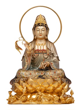 京铜普陀山九华山观音菩萨