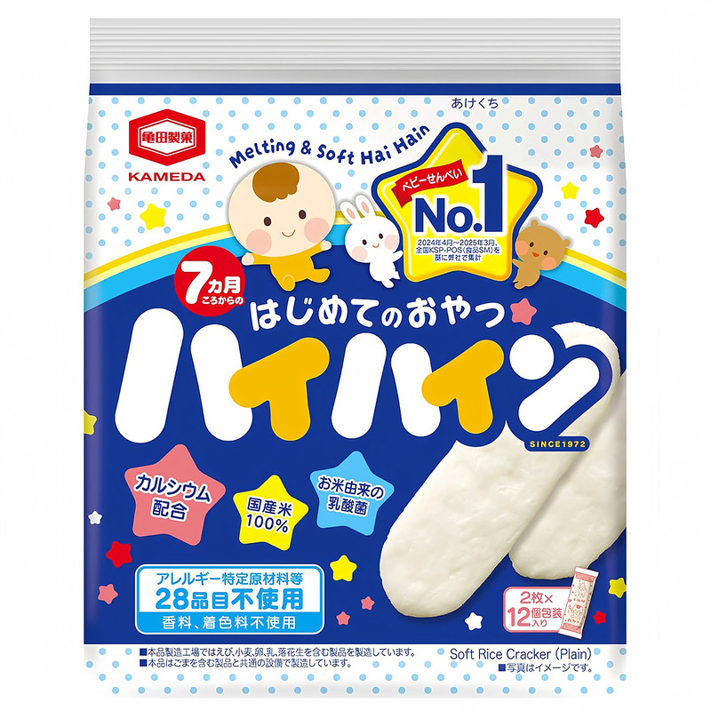 日本龟田制果宝宝磨牙米饼7月+
