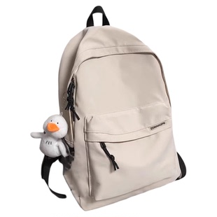 双肩包男士休闲轻便简约大容量初中生旅行书包学生党防水笔记本