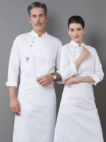 Белый лонгслив, фартук