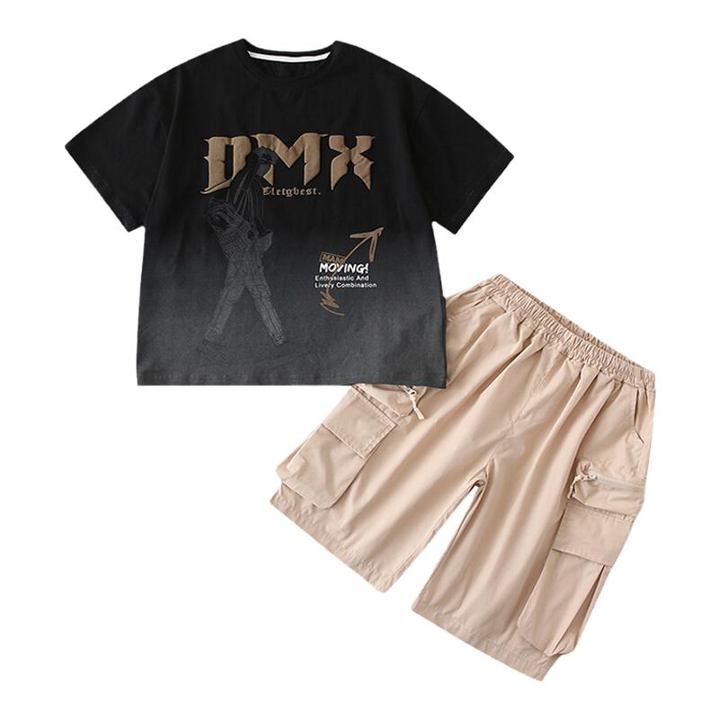 时尚男童短袖套装夏季帅气衣服潮