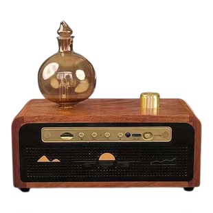 香薰精油音乐机-红木高级精油古典音乐蓝牙茶道礼品新中式熏香机