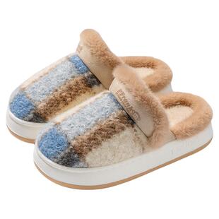 大嘴猴棉拖鞋女款2025新款加绒加厚秋冬季居家室内毛绒毛毛棉鞋男