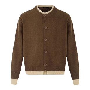 STA美式复古假两件针织衫毛衣男女秋冬美拉德慵懒宽松情侣上衣