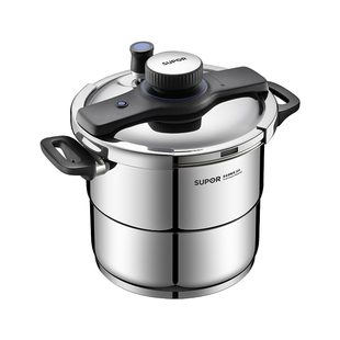 苏泊尔2024新款高压锅家用防爆不锈钢压力锅含蒸片官方旗舰店通用