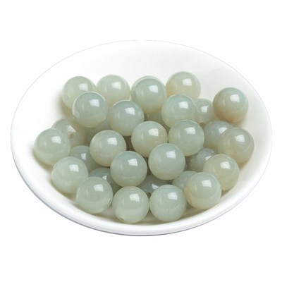 天然新疆和田玉青白玉散珠手串