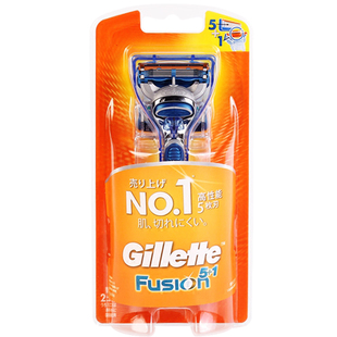 原装进口 吉列锋速5锋隐手动剃须刀1刀架2刀头 五层刀片刮毛刀
