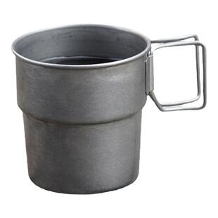 迦乐日本进口AOYOSHI青芳制作所复古磨砂银不锈钢咖啡杯露营水杯