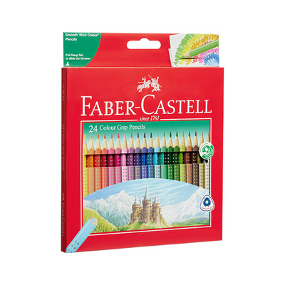 辉柏嘉彩铅特点油性彩铅笔24色画画专用儿童幼儿园12色绘画彩笔画笔德国faber castell小学生专用彩色铅笔