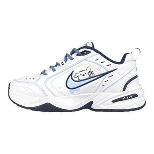 球鞋定制 Nike Air Monarch4 男女款线条比耶小狗复古运动老爹鞋