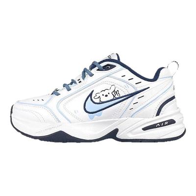 球鞋定制 Nike Air Monarch4 男女款线条比耶小狗复古运动老爹鞋