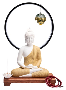 释迦摩尼像如来佛家灯饰摆件