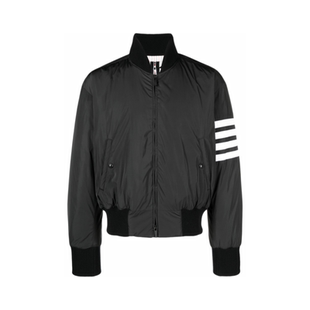 [24期免息]THOM BROWNE 男士涤纶斜纹鹅绒羽绒服连帽夹克