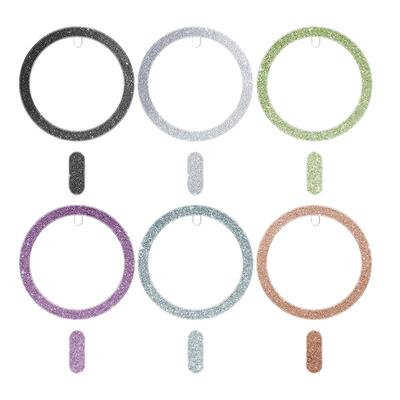 闪粉手机引磁片适用于苹果Magsafe无线充磁吸贴片通用支架导磁片