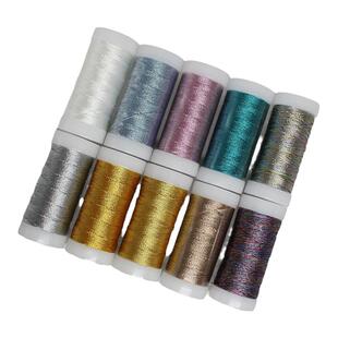 3股/6/9/12股金丝银丝彩丝股线 亮丝线 细丝手链编织线圈缠绕线