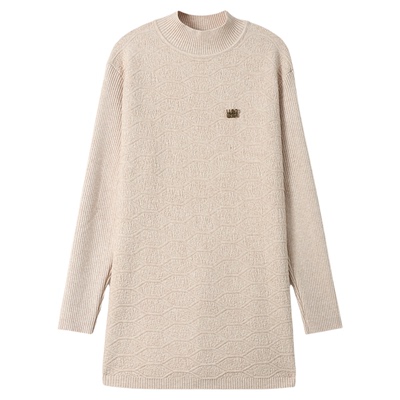 恒源祥半高领妈妈羊毛衫秋冬