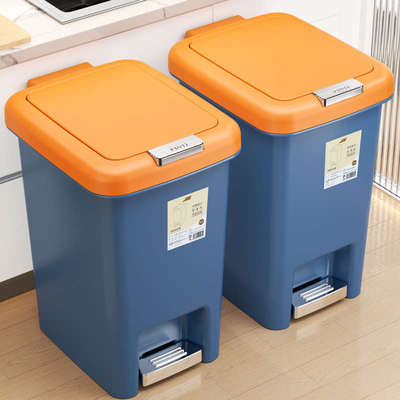 垃圾桶家用新款厕所卫生桶专用脚踩带盖大容量客厅轻奢高颜值纸篓