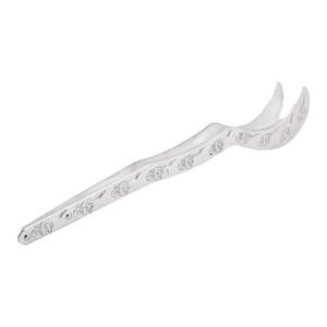 明日 99足银杯夹 茶杯夹子足银手工制作茶具镊子茶艺茶道配件