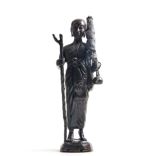 泰国佛牌 龙婆key 2551年 西瓦里 行走佛 铜制摆件