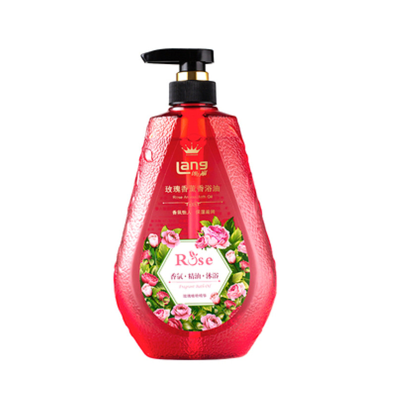 正品朗力福玫瑰香薰香浴油750ml