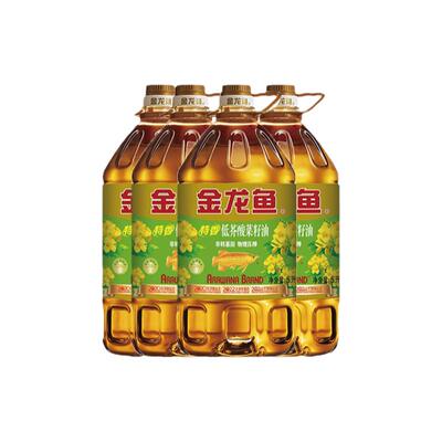 金龙鱼低芥酸特香菜籽油5L*4非转基因食用油健康家用物理压榨整箱