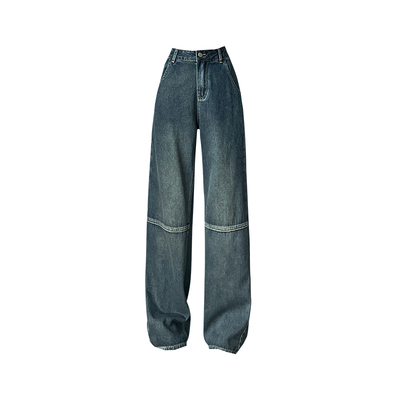 复古工装裤女牛仔裤2025年春季