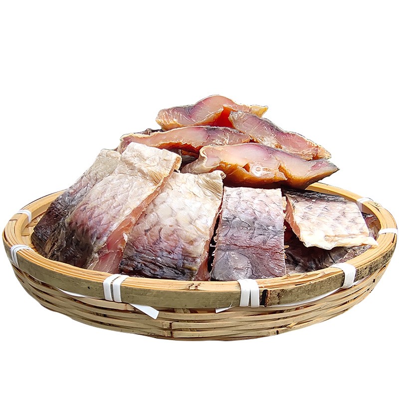 湖北农家自制风干草鱼腊鱼块